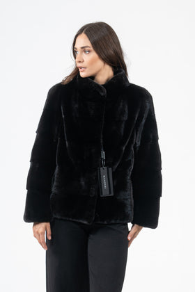 Blackglama Mink Fur Short Jacket - Women's Short Jacket P/K V4