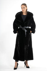 Blackglama Mink Fur Coat with Hood - Women's Coat S/S 25M5755