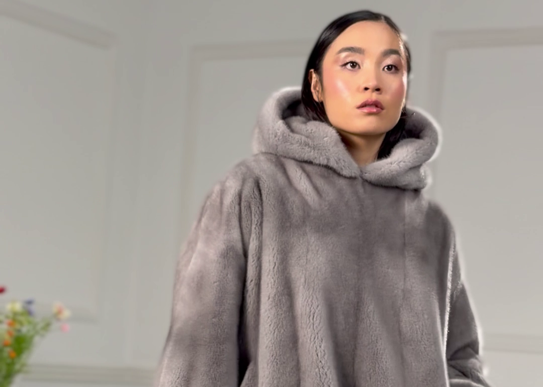 fur hoodie