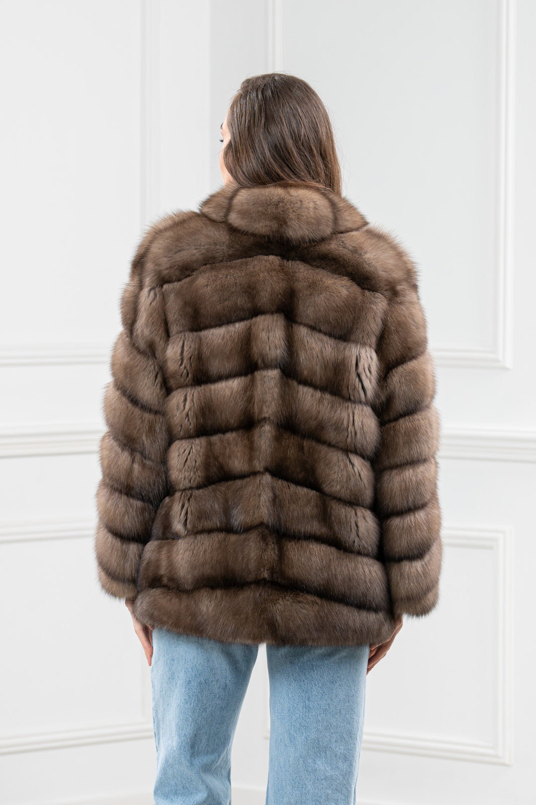 Platinum Russian Sable Fur Short Jacket - Women&