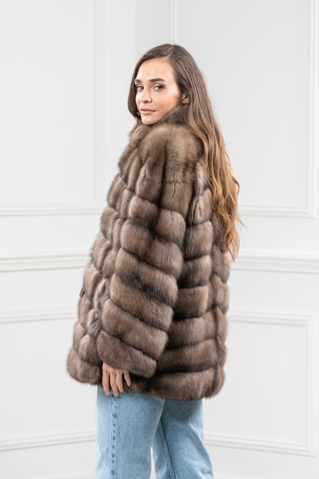 Platinum Russian Sable Fur Short Jacket - Women&