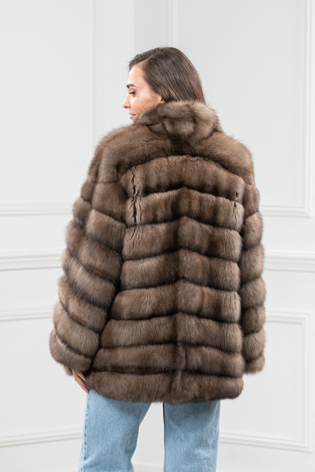Platinum Russian Sable Fur Short Jacket - Women&