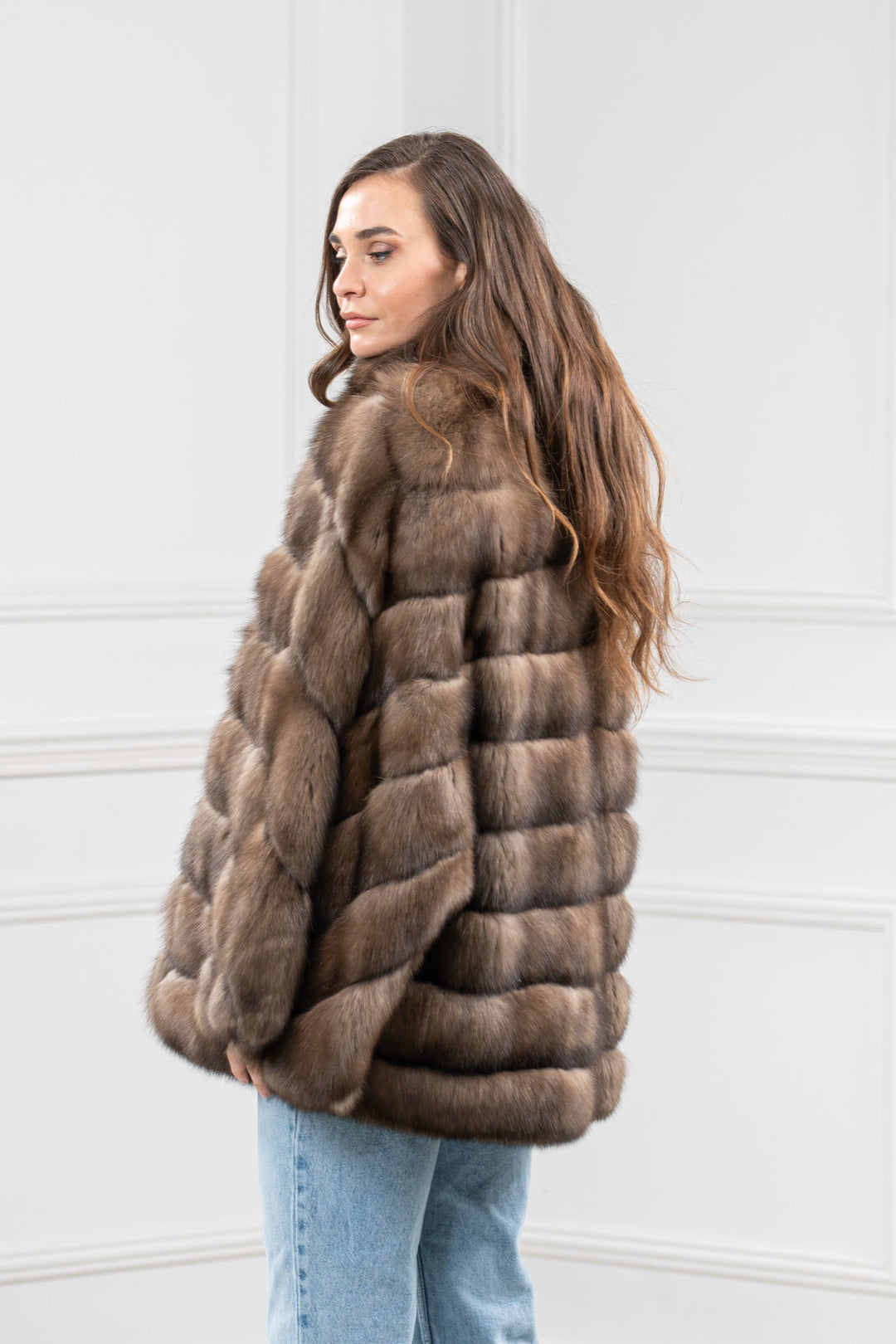 Platinum Russian Sable Fur Short Jacket - Women&