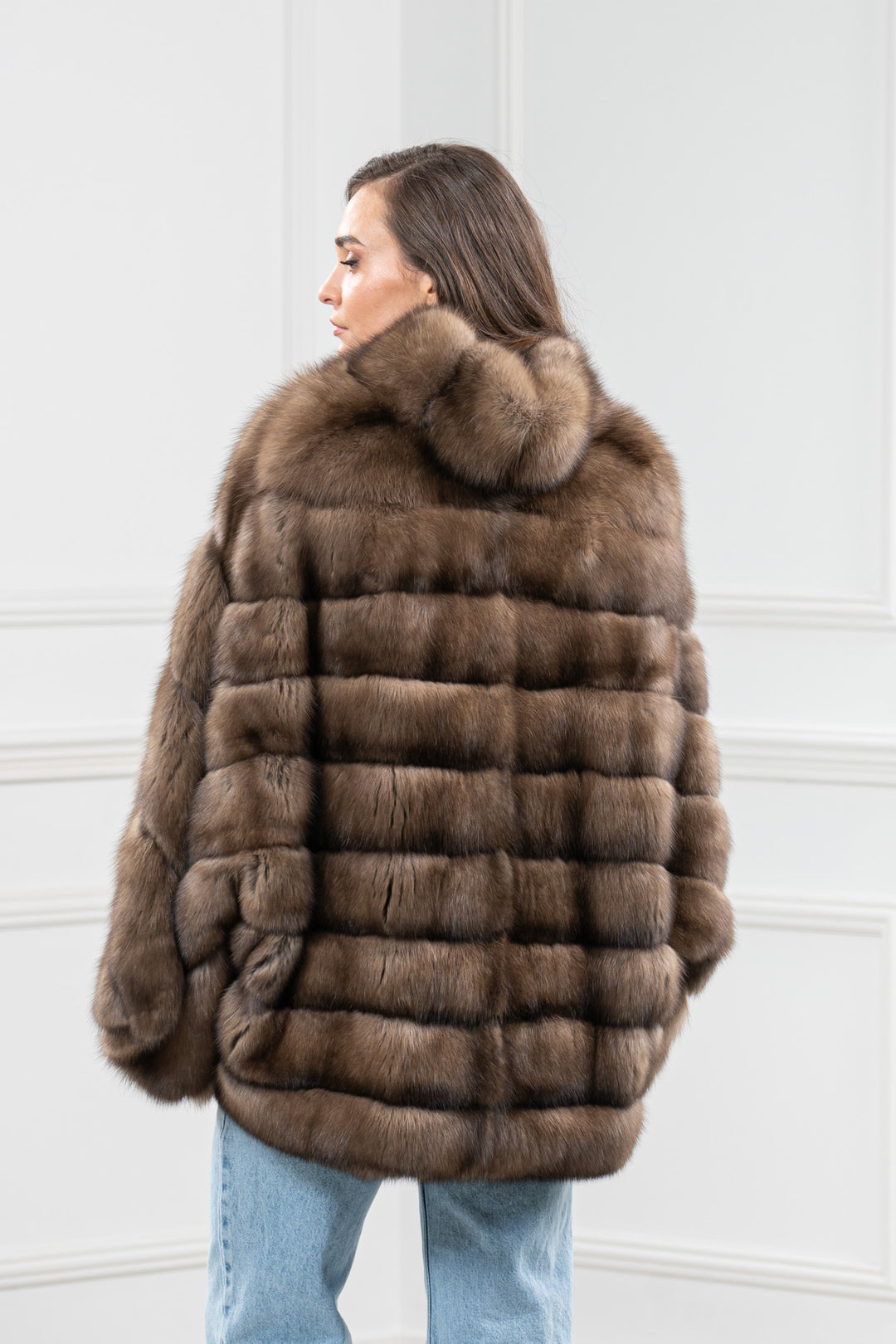 Platinum Russian Sable Fur Short Jacket - Women&