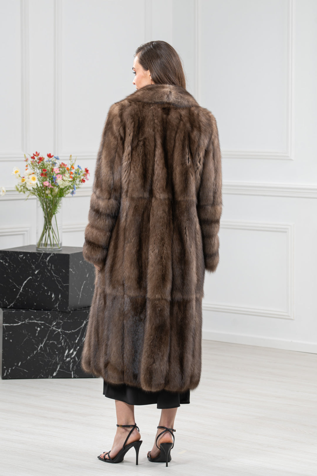 Platinum Russian Sable Fur Coat - Women&