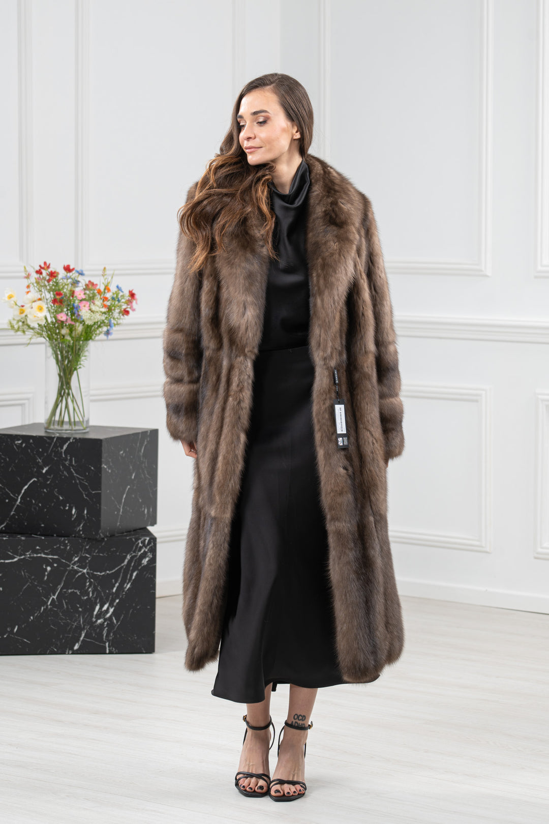 Platinum Russian Sable Fur Coat - Women&