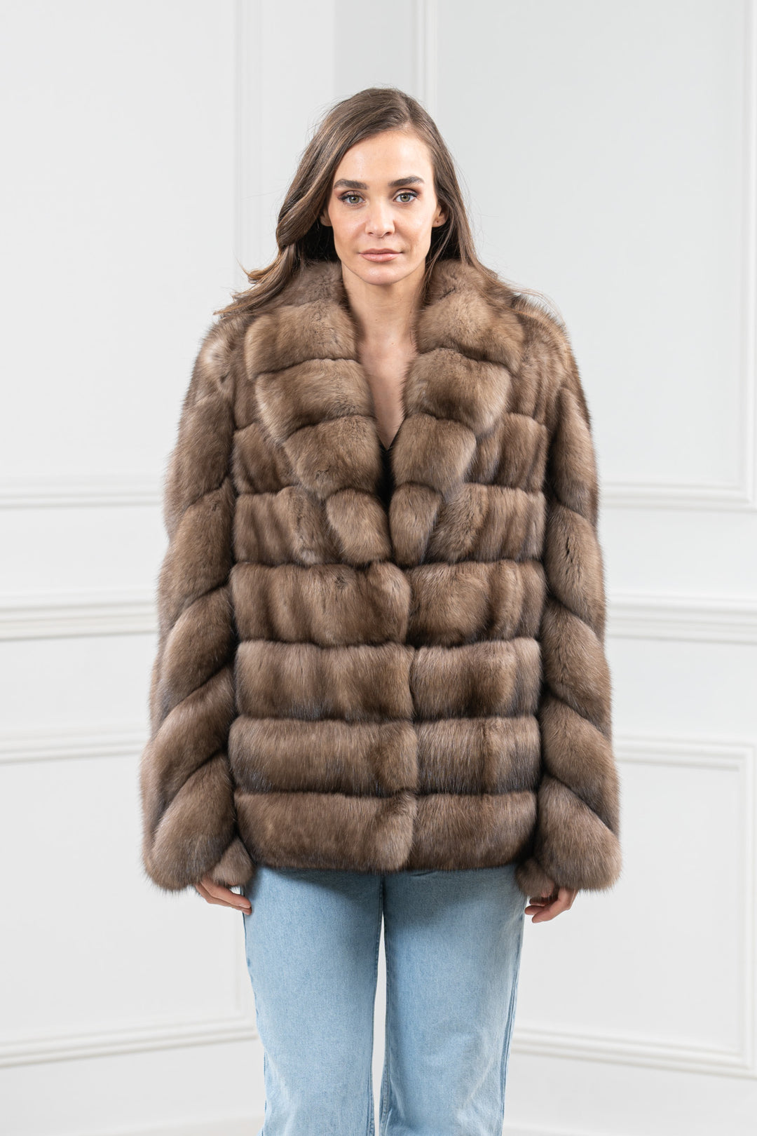 Platinum Russian Sable Fur Short Jacket - Women&