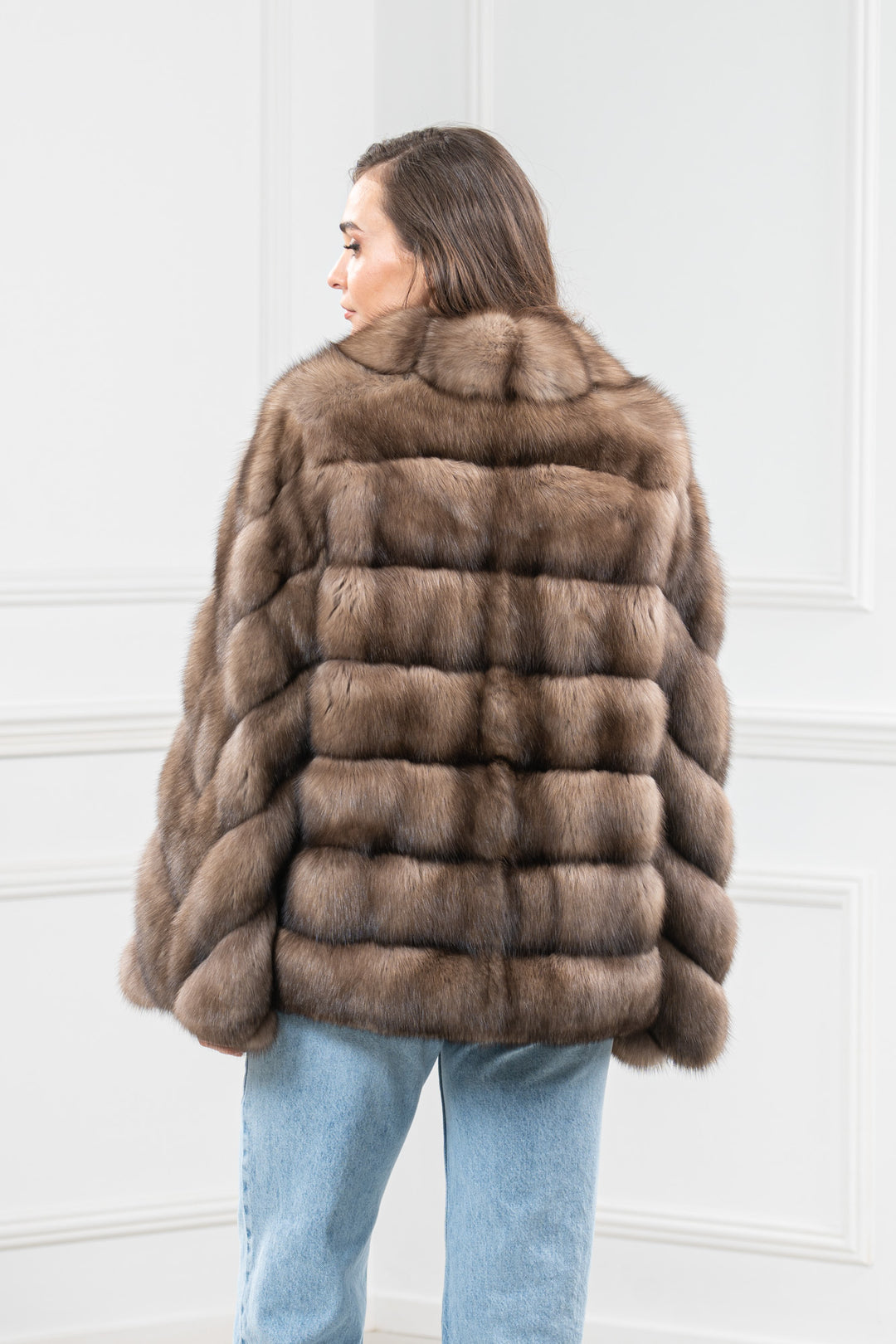 Platinum Russian Sable Fur Short Jacket - Women&