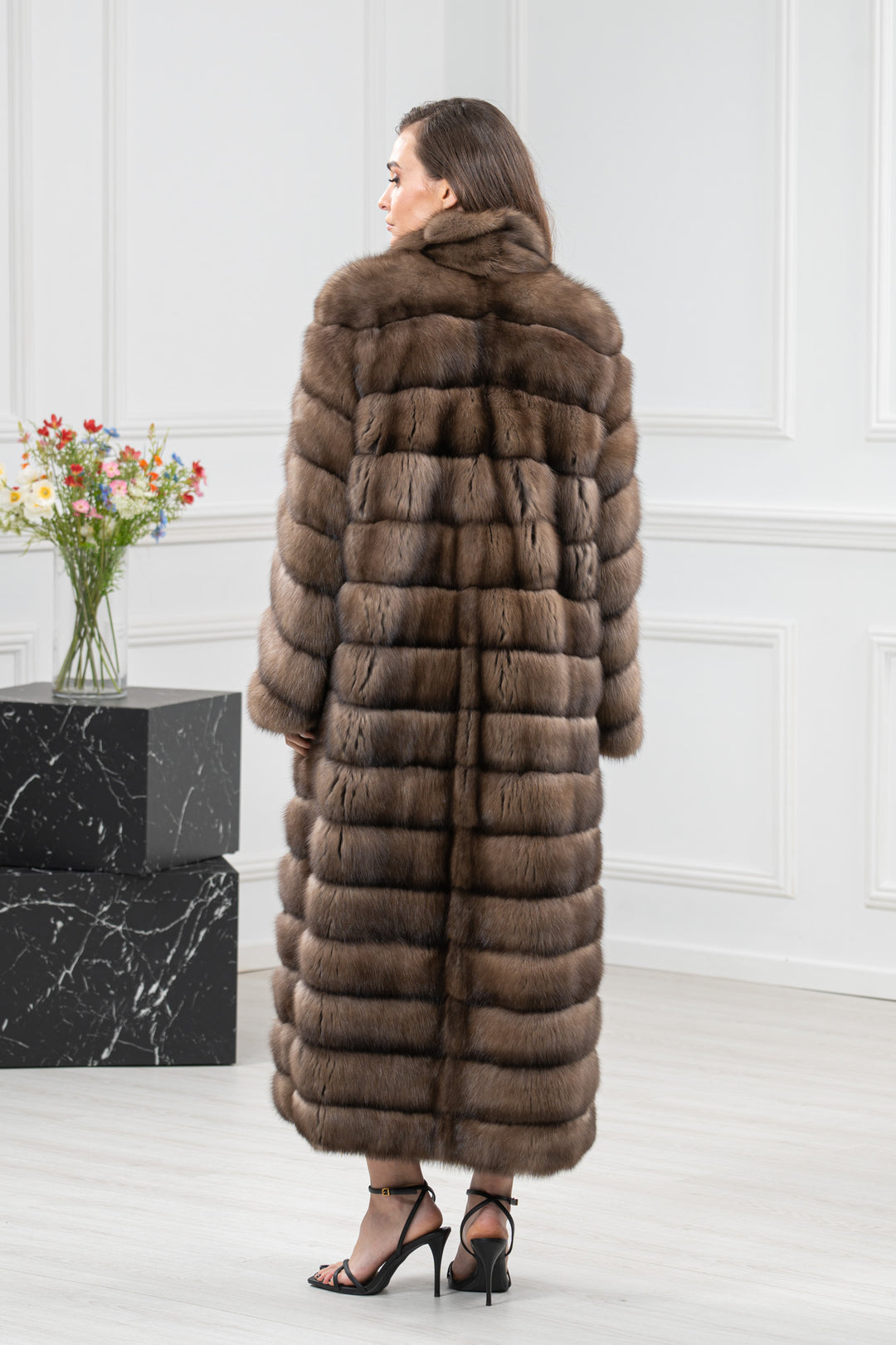 Platinum Russian Sable Fur Coat - Women&
