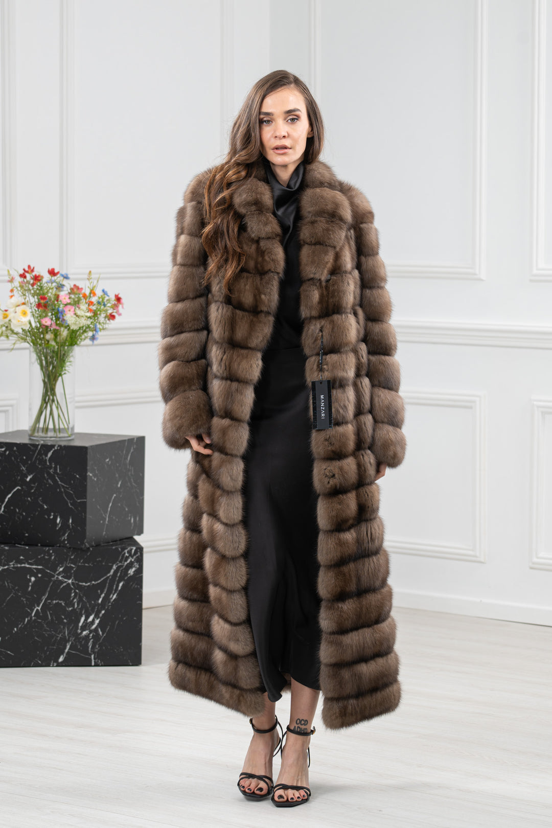 Platinum Russian Sable Fur Coat - Women&