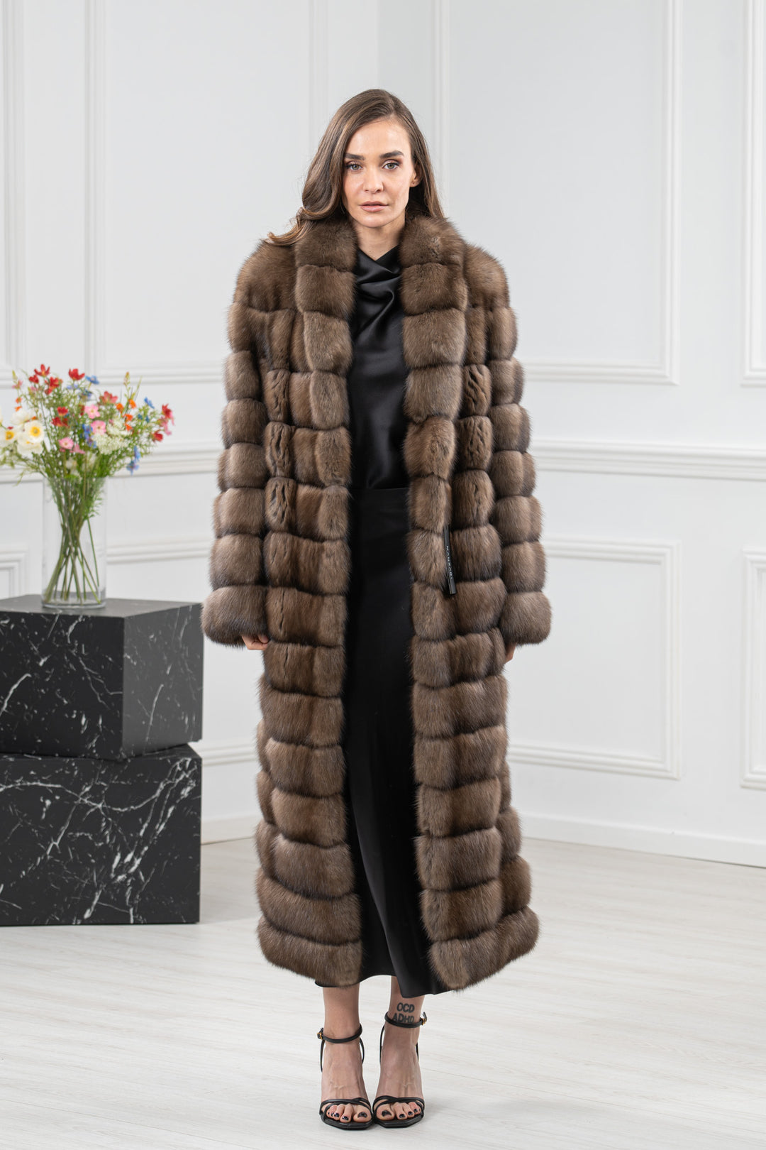 Platinum Russian Sable Fur Coat - Women&