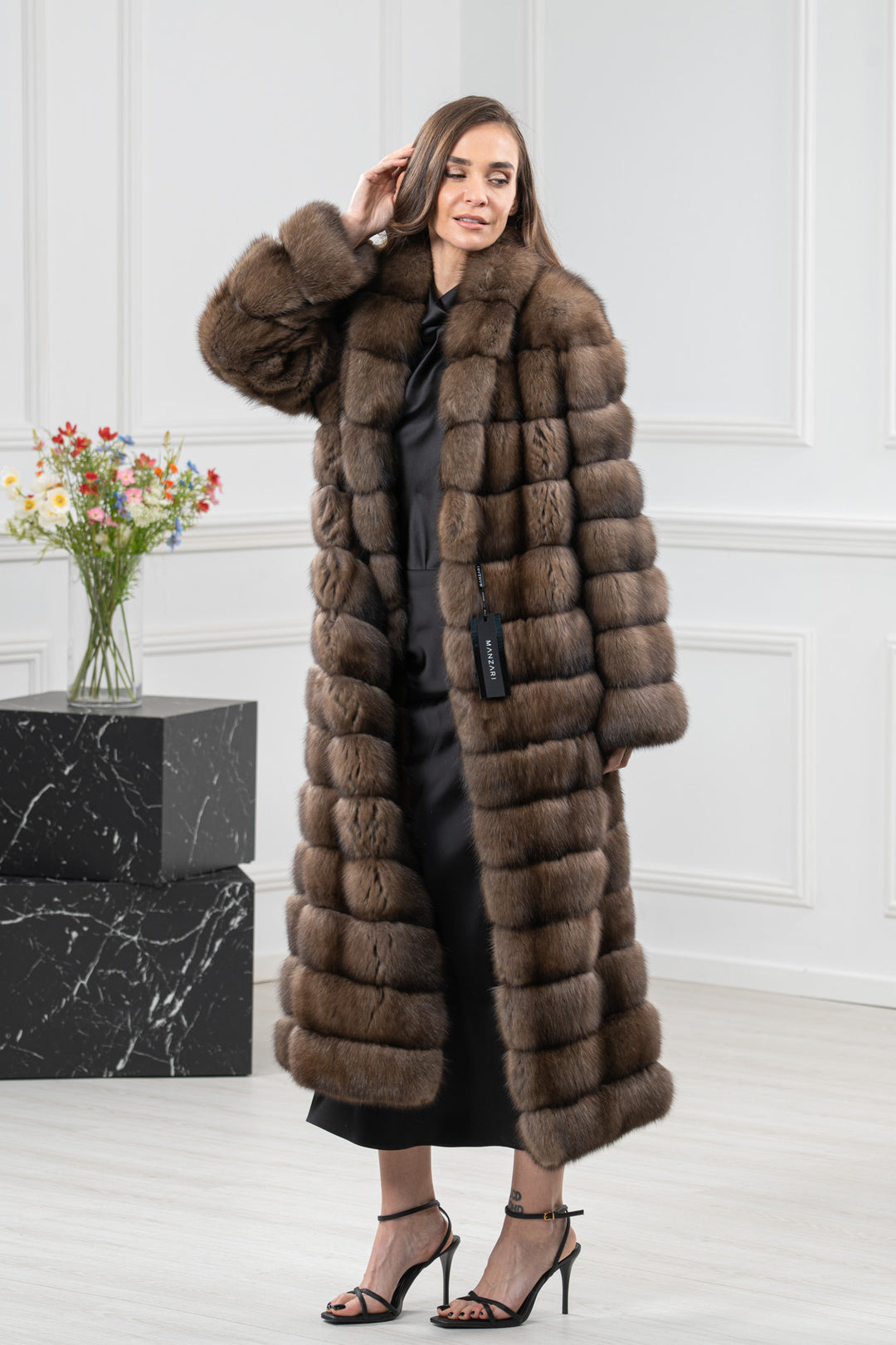 Platinum Russian Sable Fur Coat - Women&
