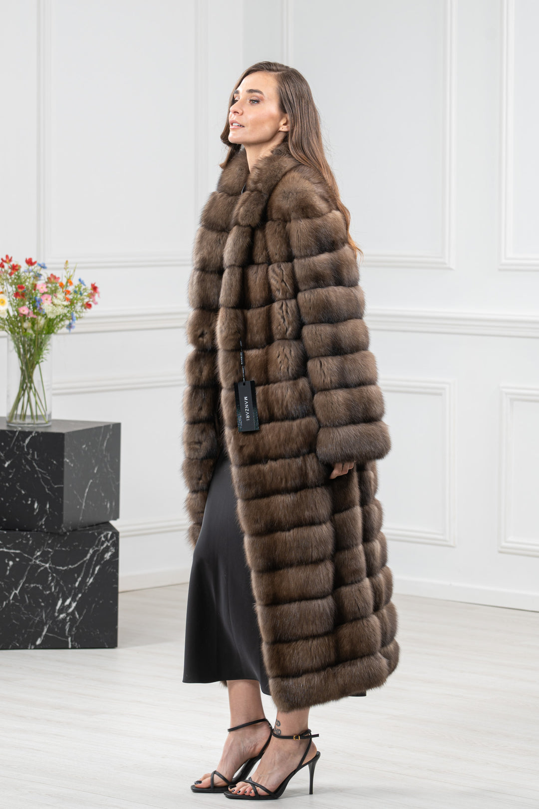 Platinum Russian Sable Fur Coat - Women&