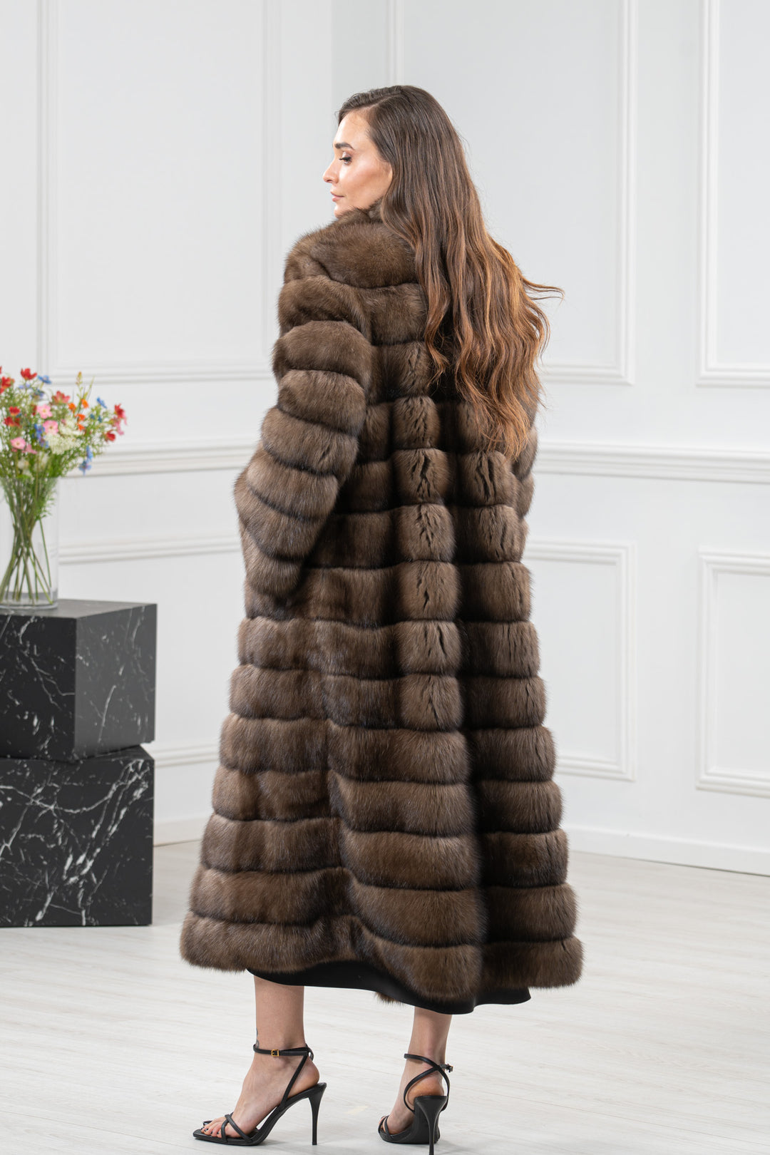 Platinum Russian Sable Fur Coat - Women&