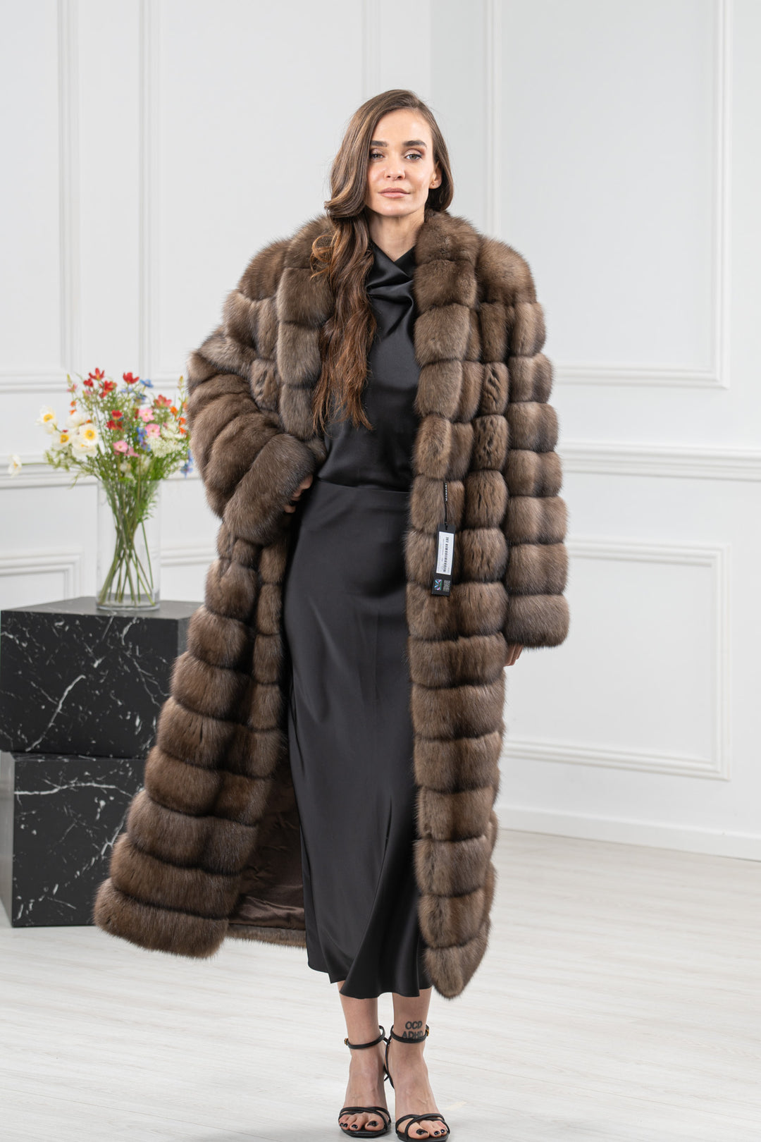 Platinum Russian Sable Fur Coat - Women&