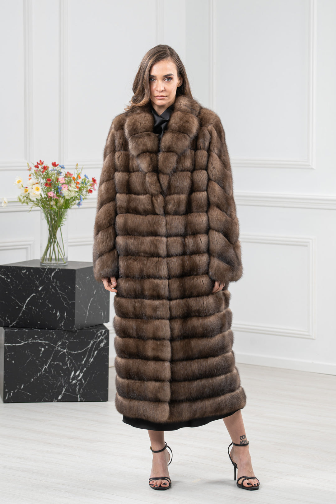 Platinum Russian Sable Fur Coat - Women&