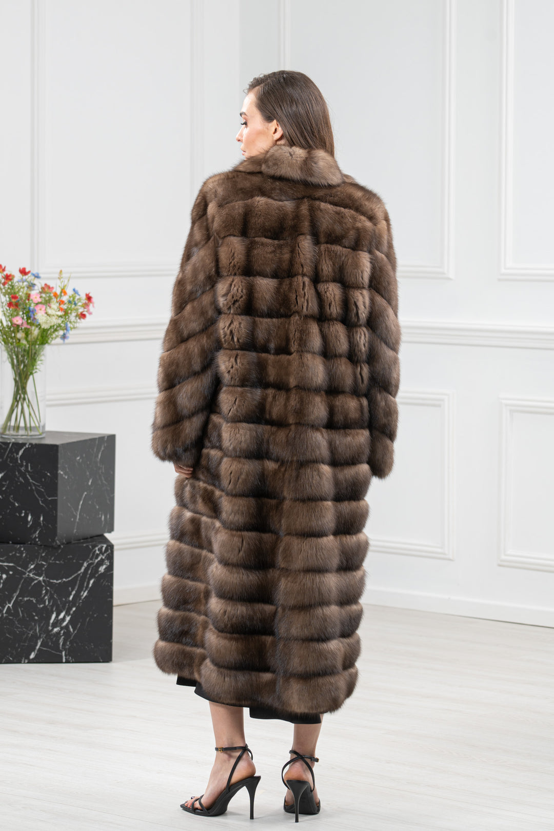 Platinum Russian Sable Fur Coat - Women&