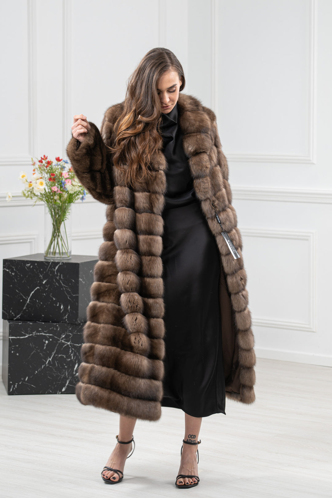 Platinum Russian Sable Fur Coat - Women&