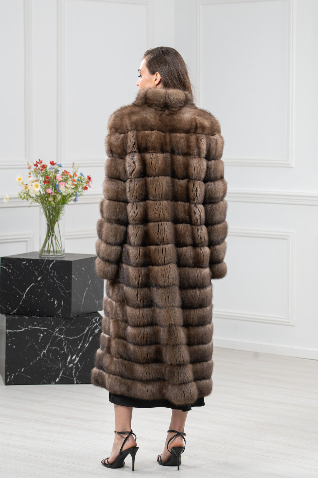 Platinum Russian Sable Fur Coat - Women&