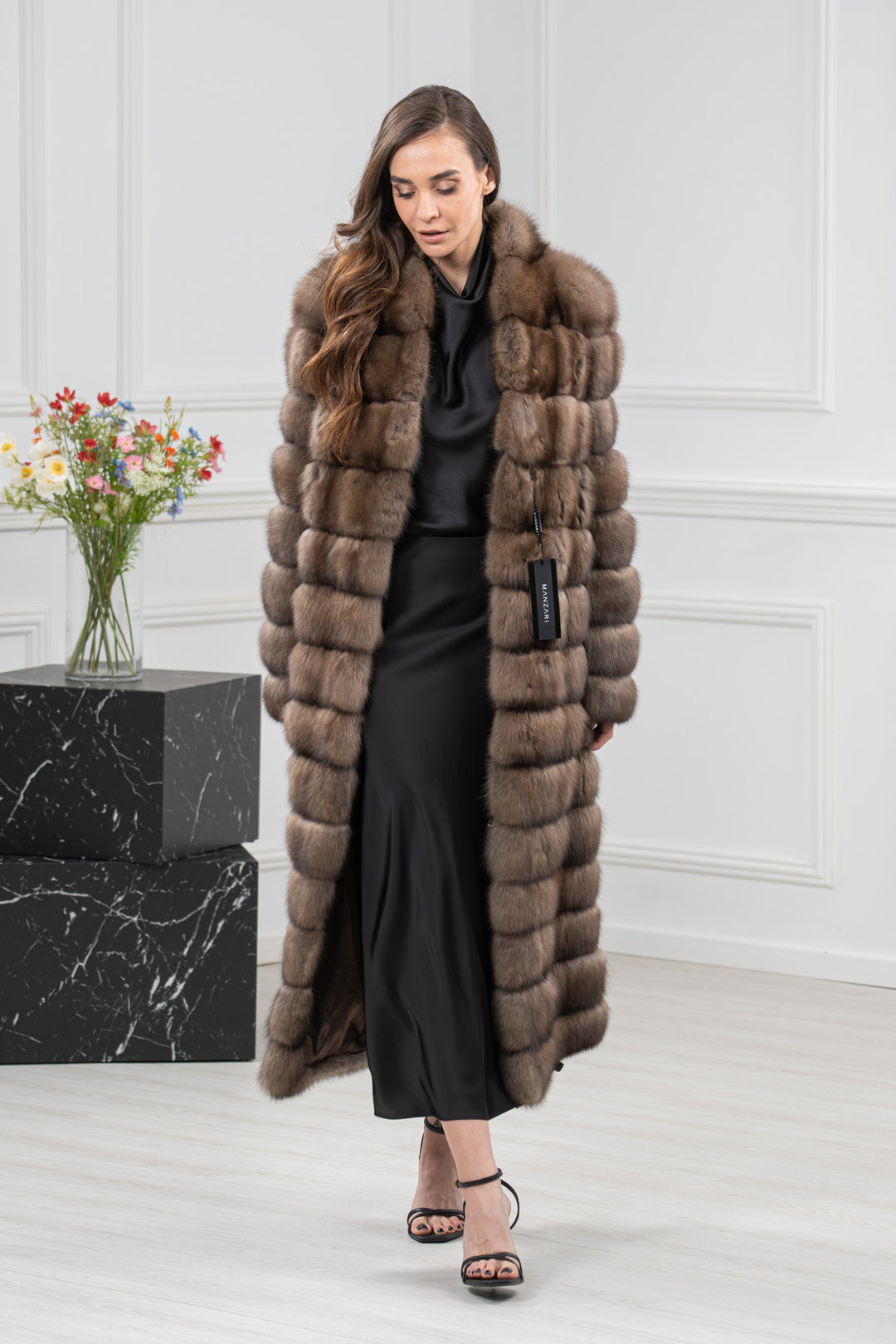 Platinum Russian Sable Fur Coat - Women&