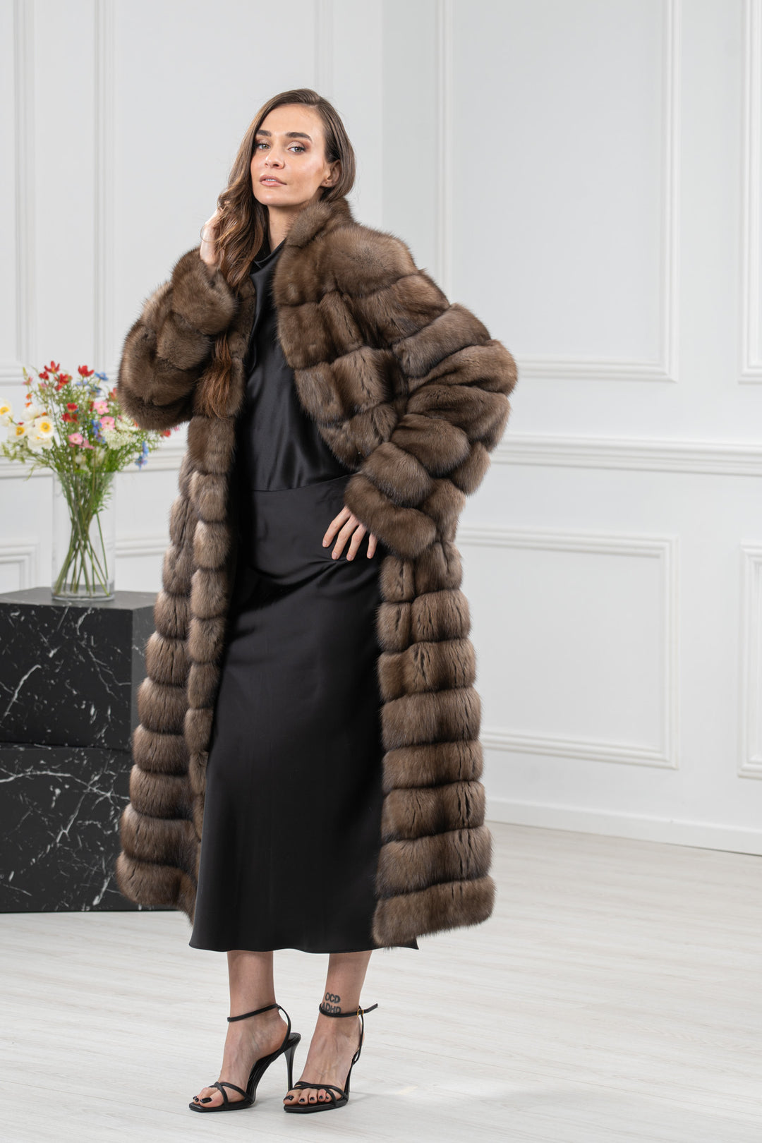Platinum Russian Sable Fur Coat - Women&