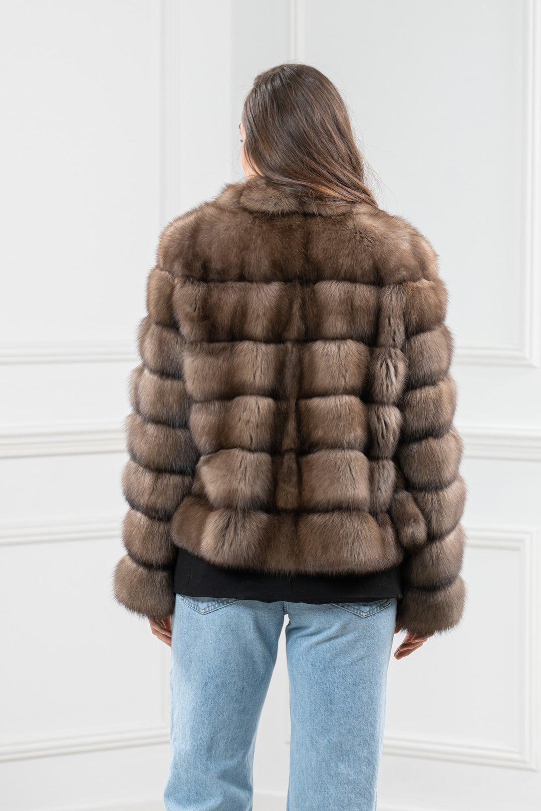 Platinum Russian Sable Fur Short Jacket - Women&