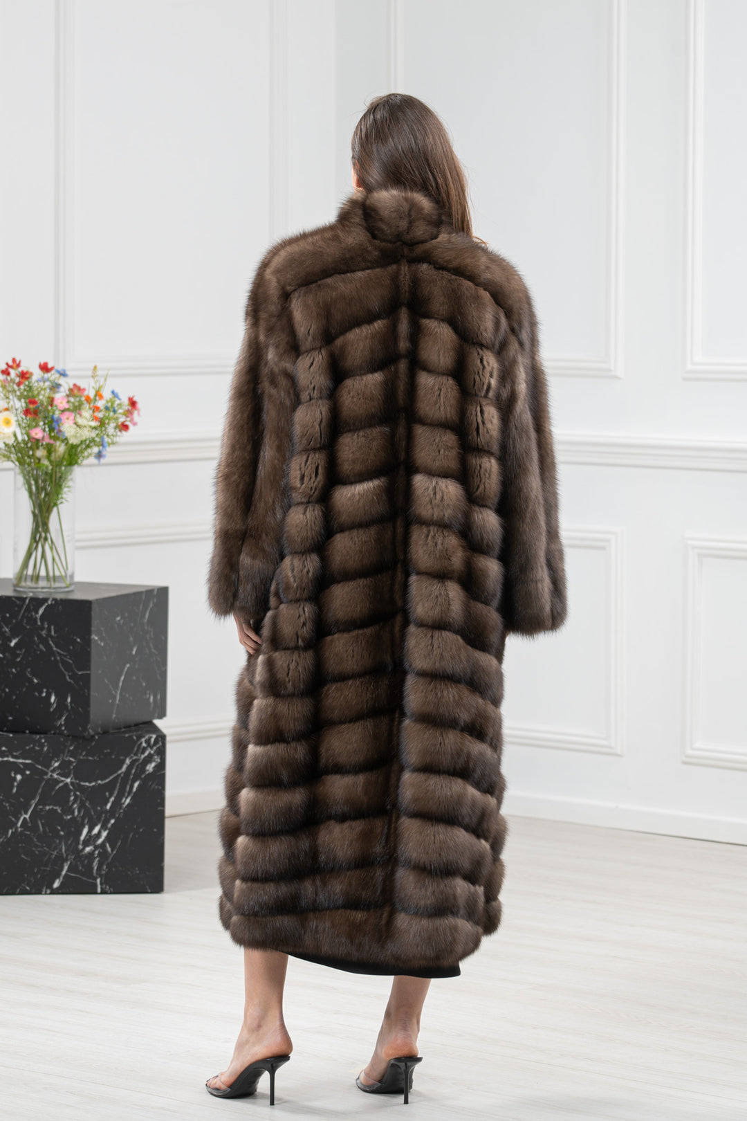 Platinum Russian Sable Fur Coat - Women&
