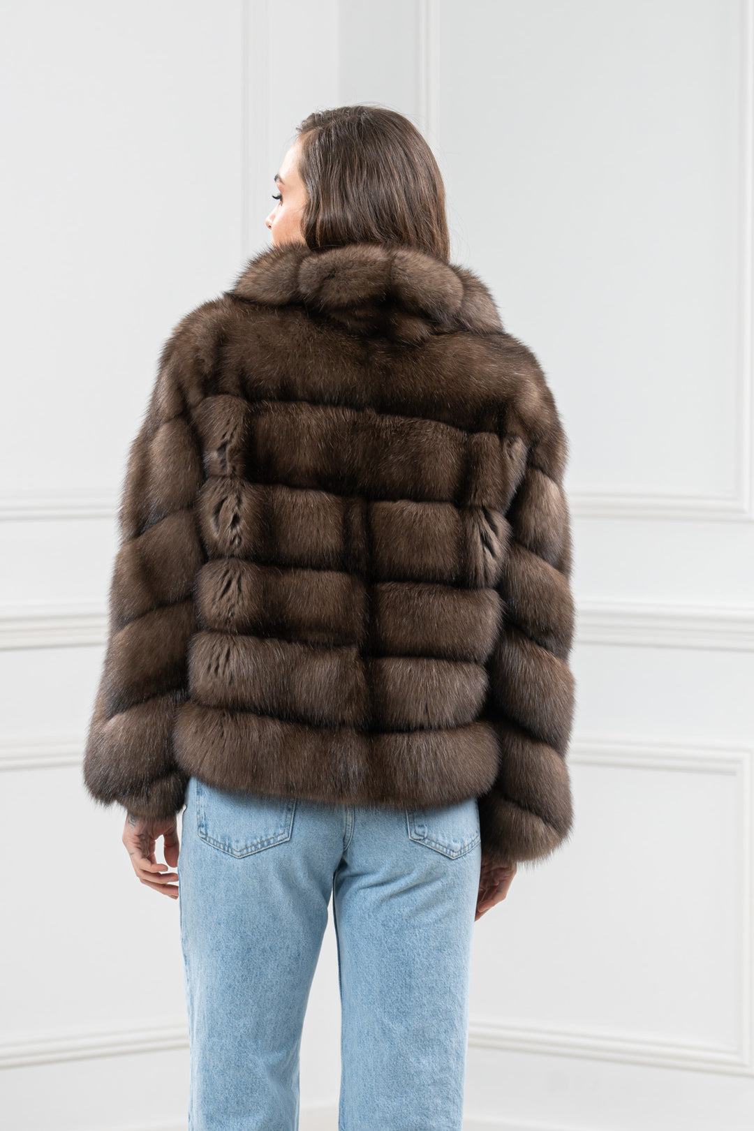 Platinum Russian Sable Fur Short Jacket - Women&