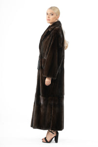 Classic Mahogany Mink fur coat by manzari