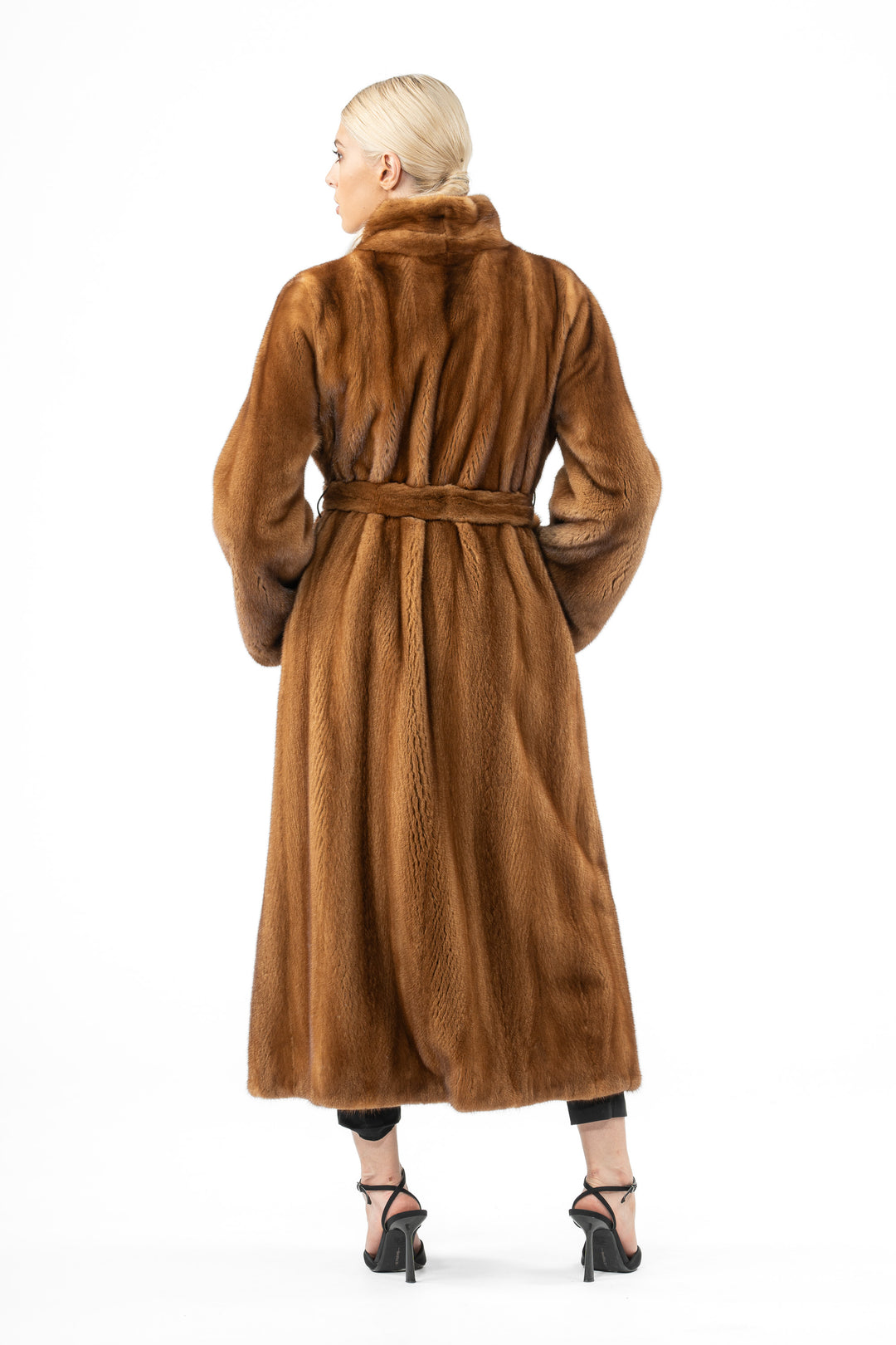 Premium Gold Mink fur coat for a sophisticated style