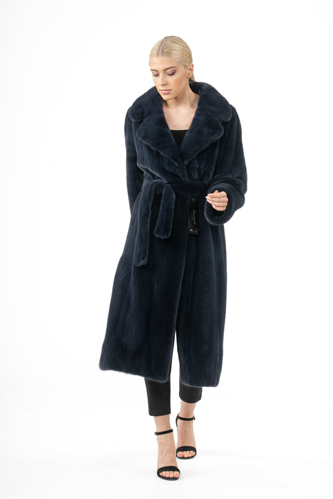 Elegant Night Sky Mink fur coat for a refined look