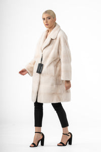 Classic Pearl Mink fur coat by manzari