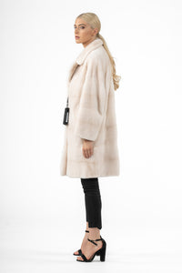 Manzari Pearl Mink fur coat for a timeless appeal