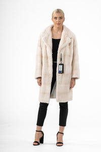 Classic Pearl Mink fur coat by manzari