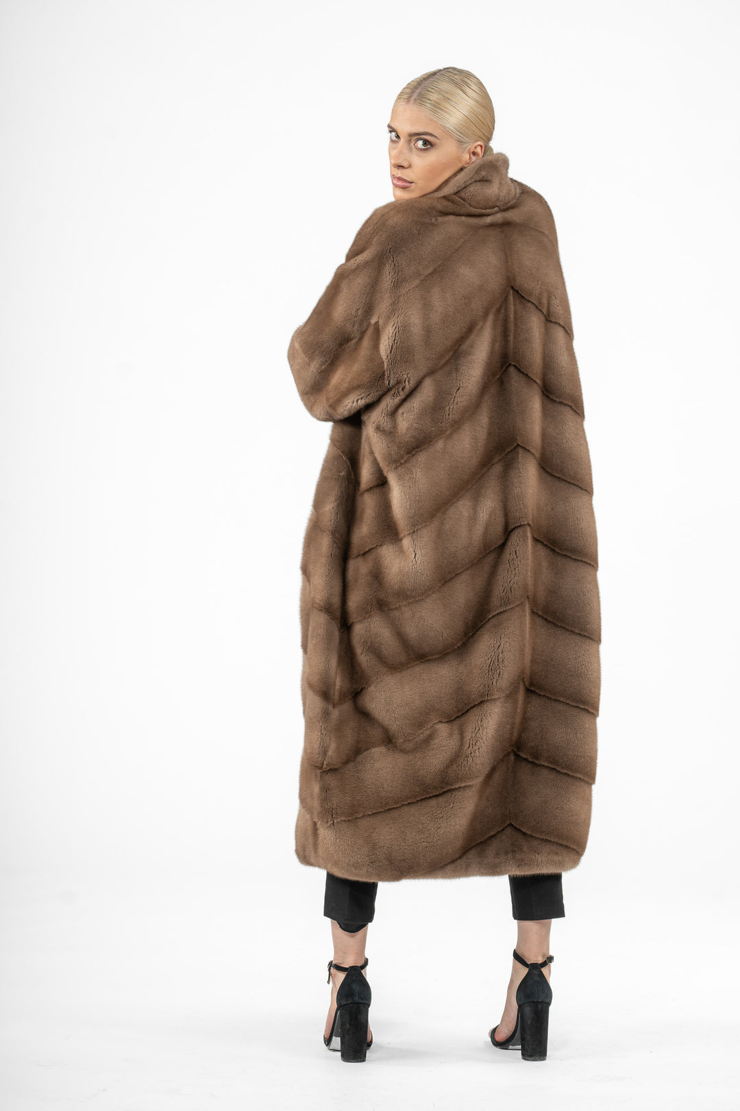 Elegant Pastel Mink fur coat for a refined look