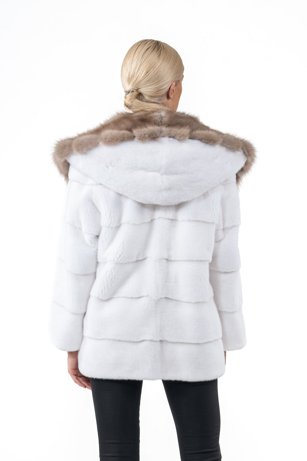 Classic White Mink fur coat by manzari