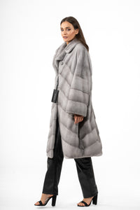 High-quality Sapphire Mink fur coat for luxury lovers