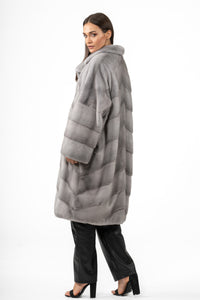 Classic Sapphire Mink fur coat by manzari