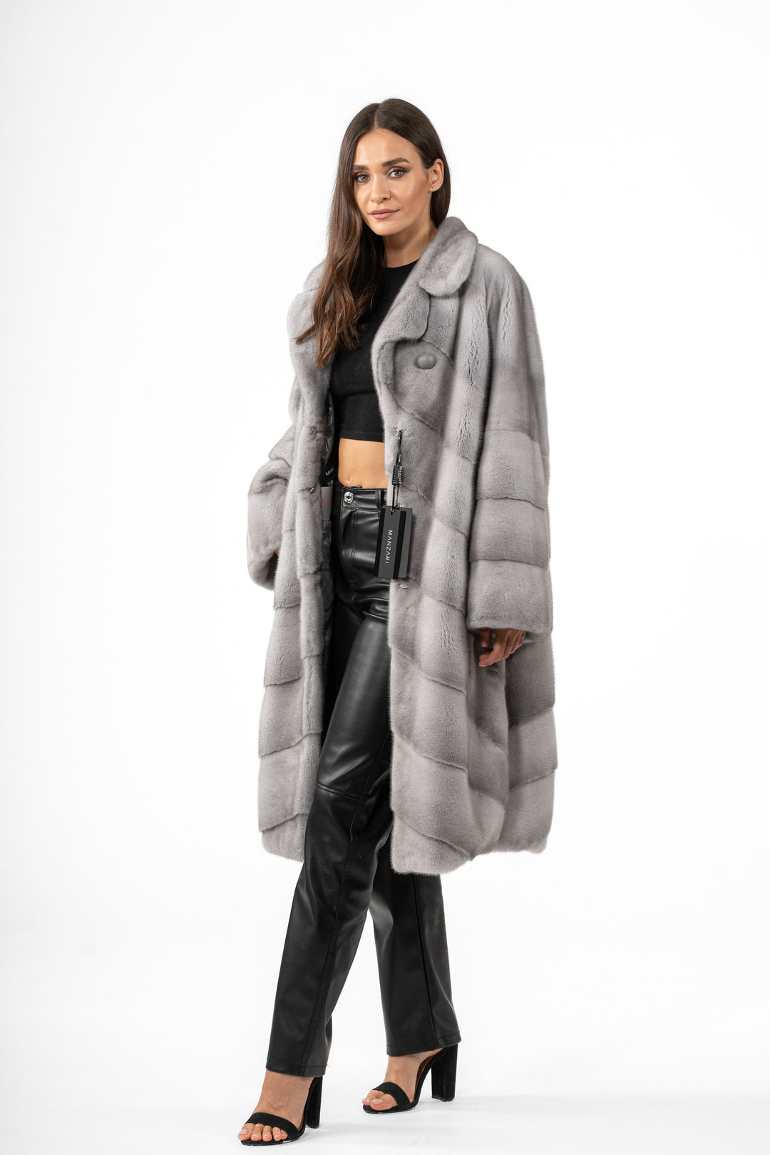 High-quality Sapphire Mink fur coat for luxury lovers