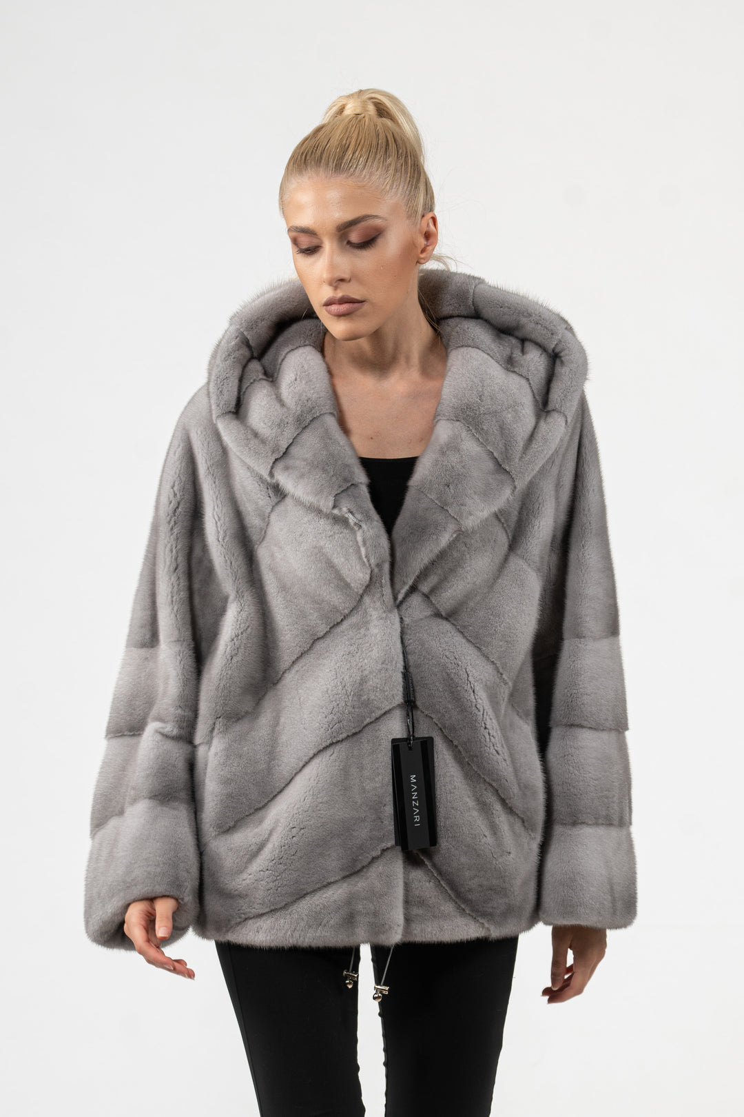 Exclusive Sapphire Mink fur coat by manzari