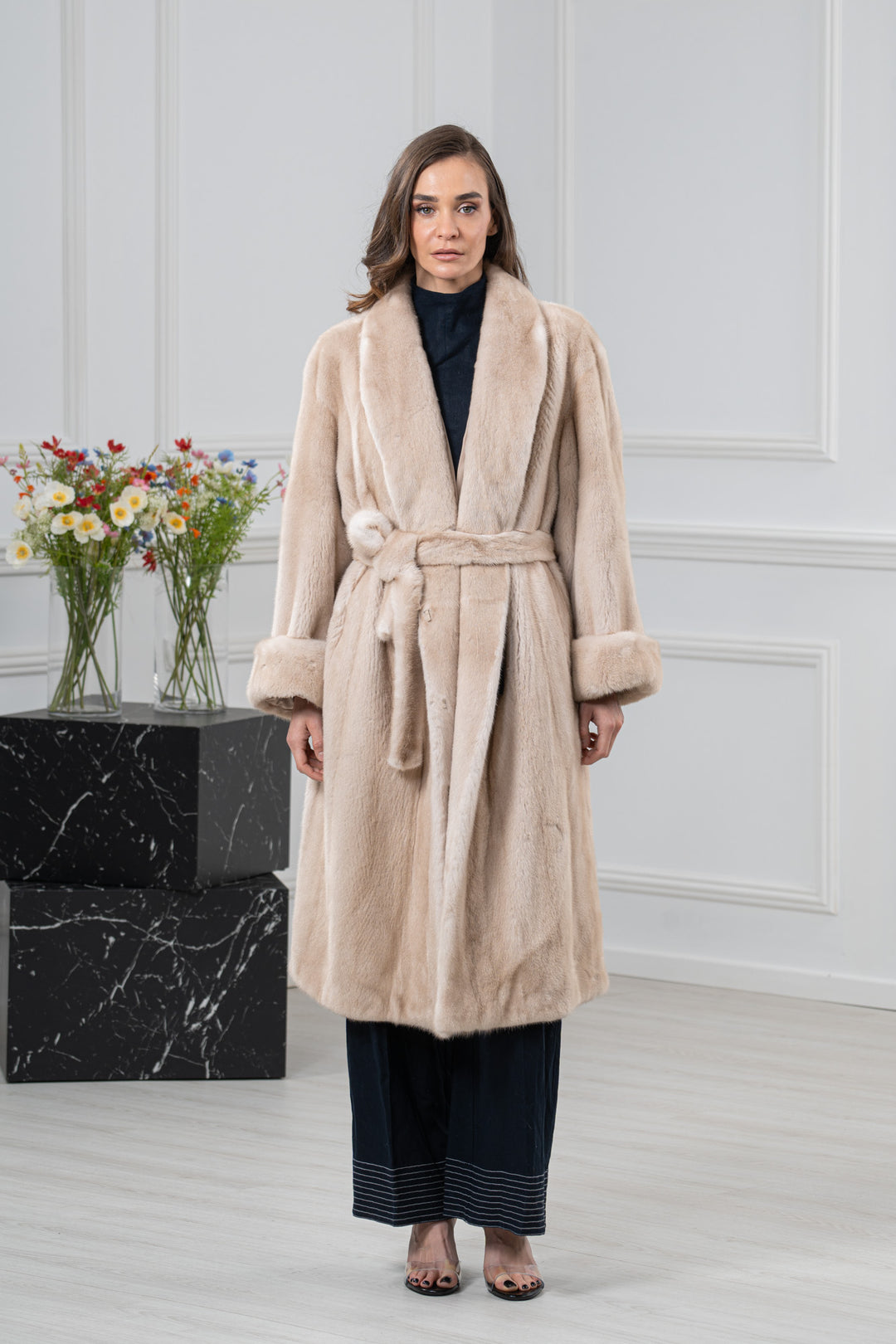 Palomino Mink Fur Jacket - Women&