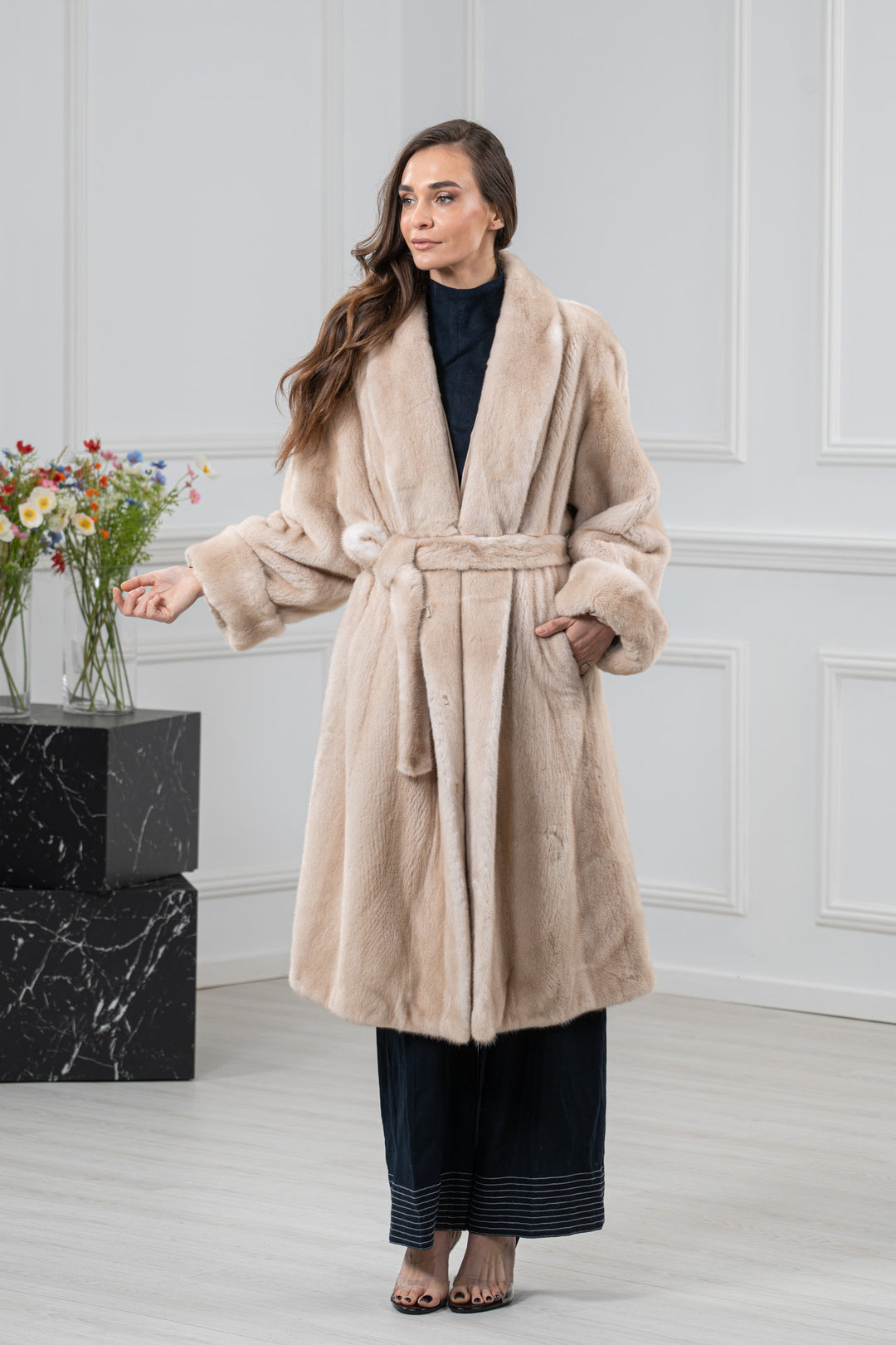 Palomino Mink Fur Jacket - Women&