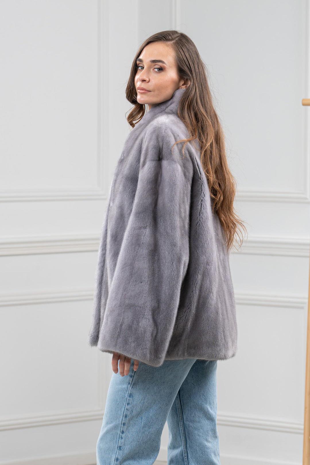 Sapphire Mink Fur Short Jacket - Women&