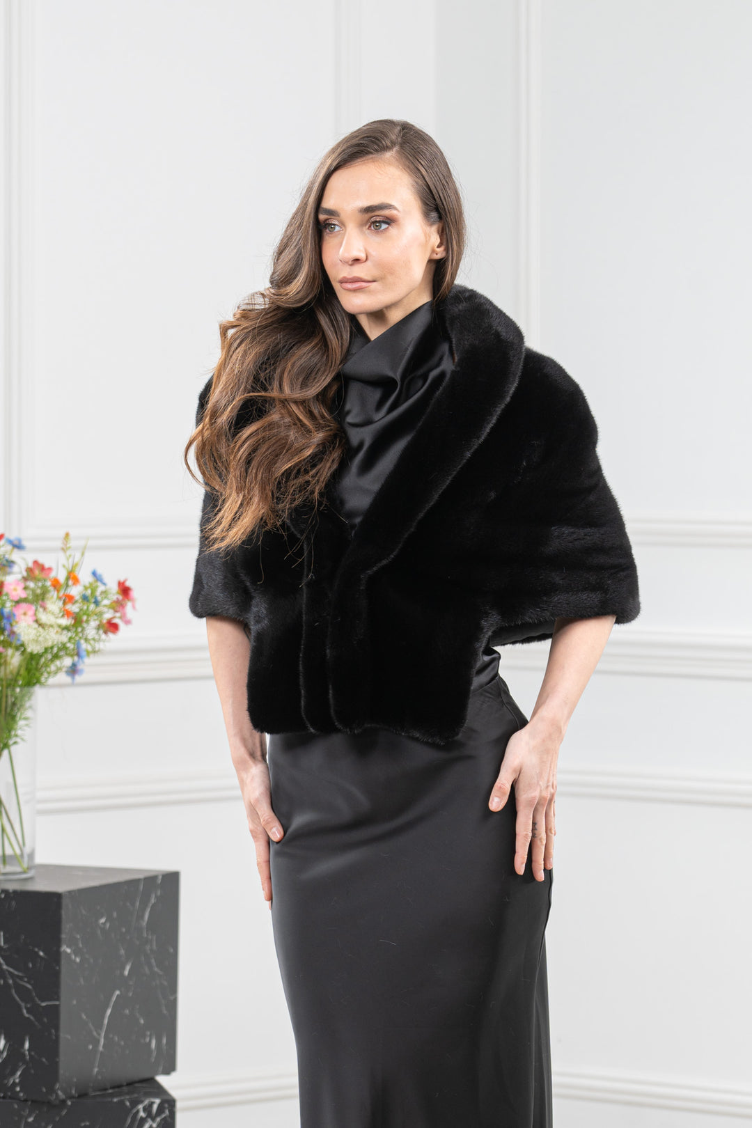 Black Mink Fur Etol - Women&