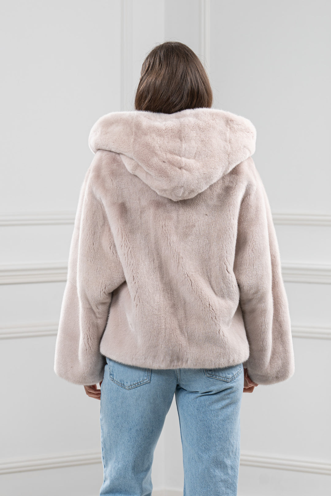 Powder Mink Fur Short Jacket - Women&