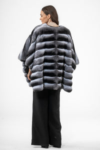 Manzari Natural Chinchilla fur coat for ultimate elegance