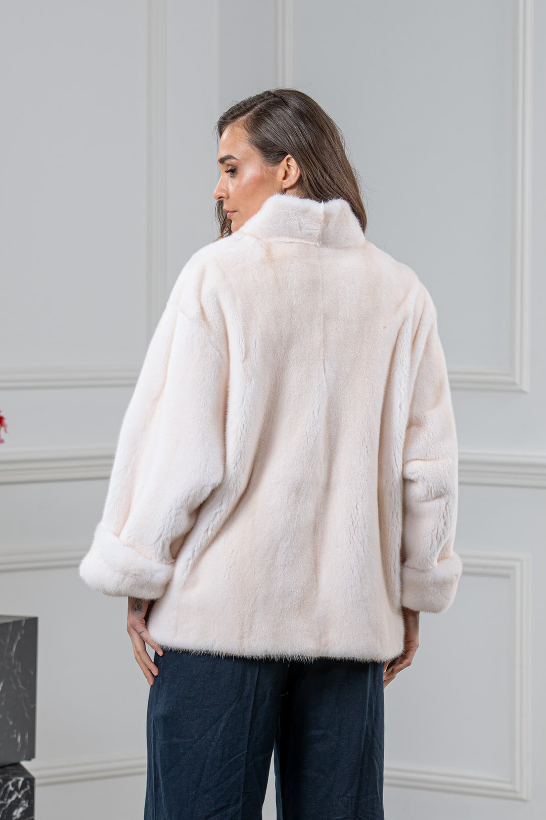 Pearl Mink Fur Short Jacket - Women&