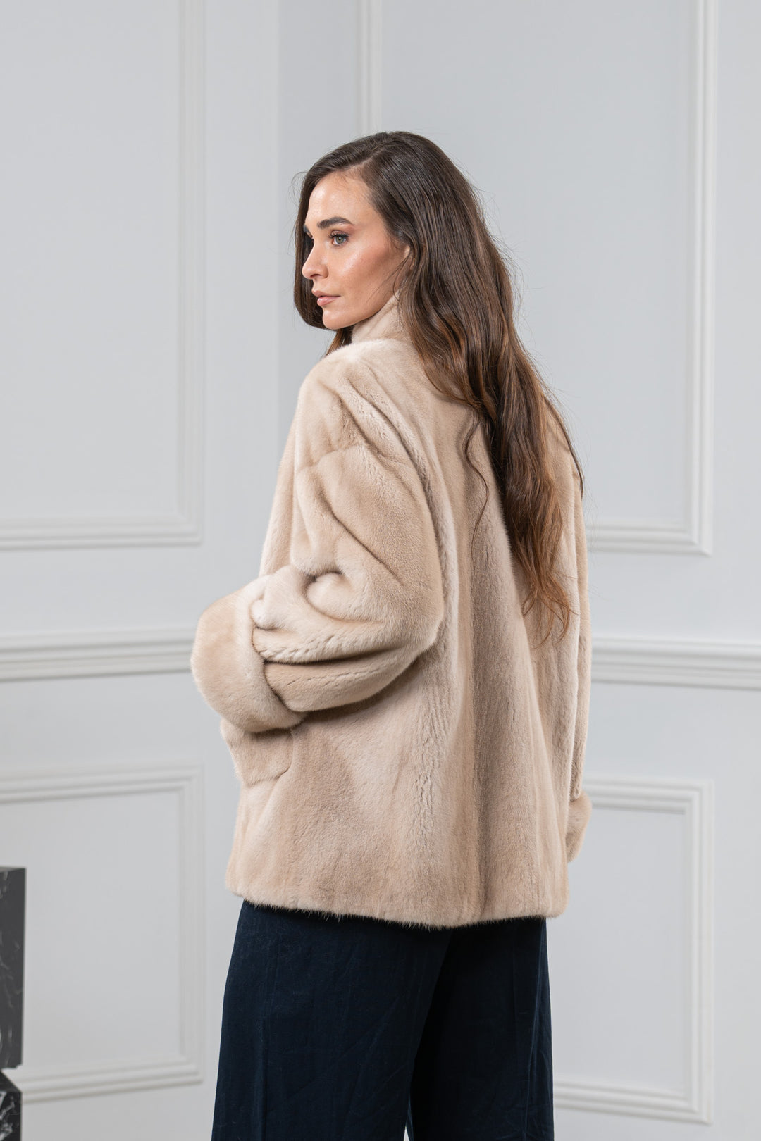 Palomino Mink Fur Short Jacket - Women&