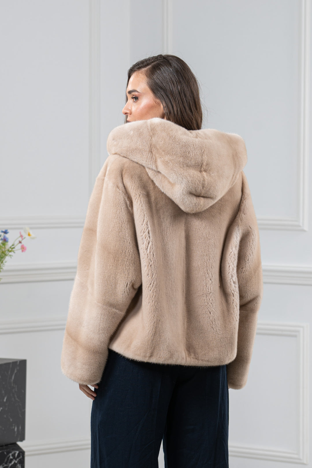 Palomino Mink Fur Short Jacket - Women&