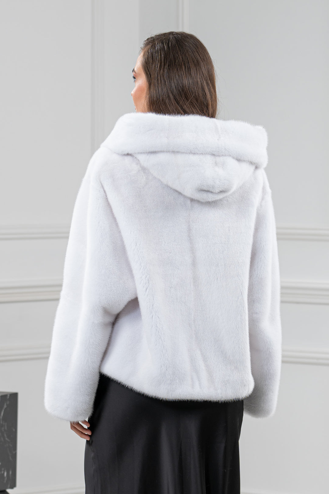White Mink Fur Short Jacket - Women&